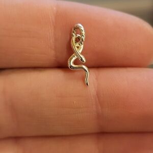 GLDN Sterling Silver Snake Charm